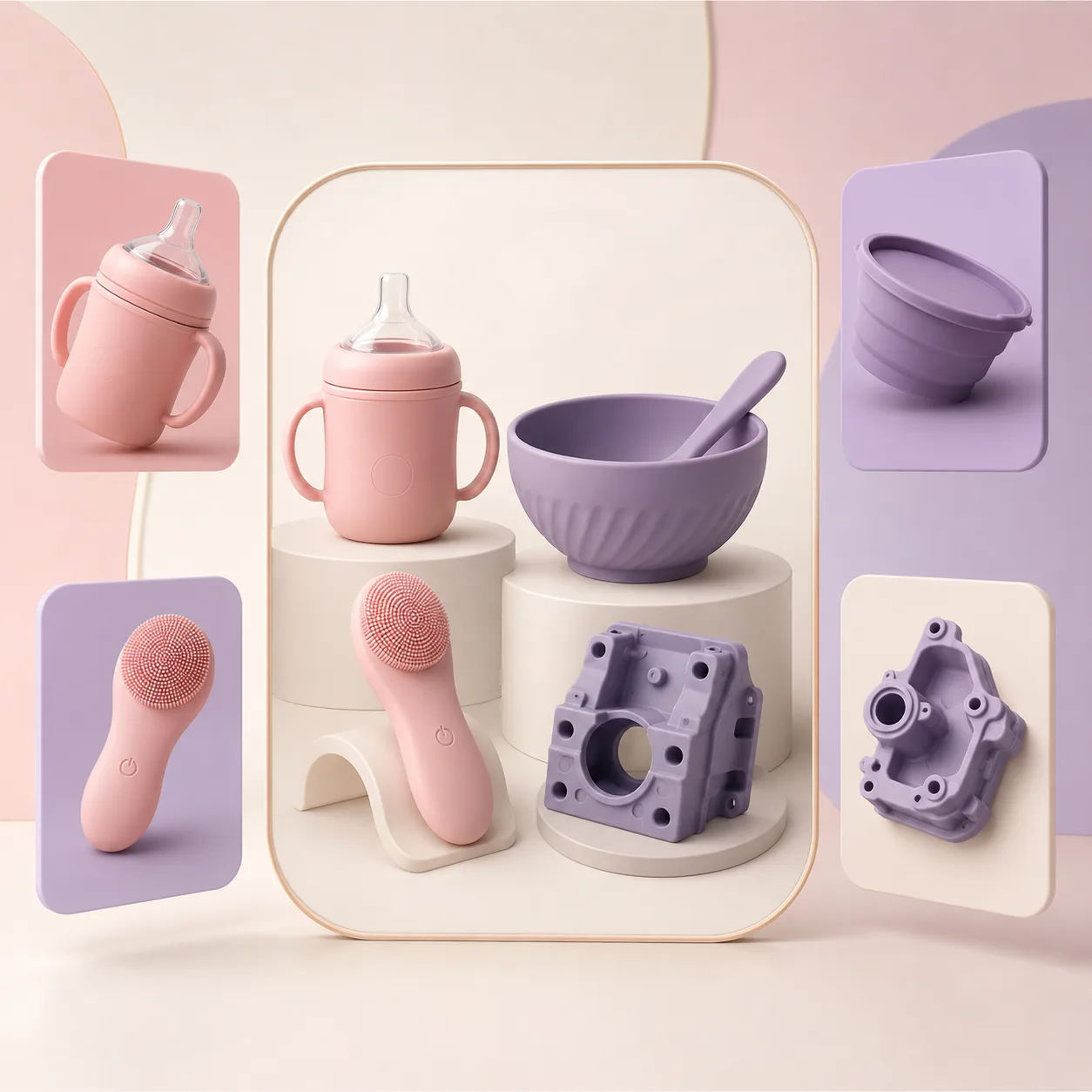 Custom silicone baby and beauty products by Silora Silicone