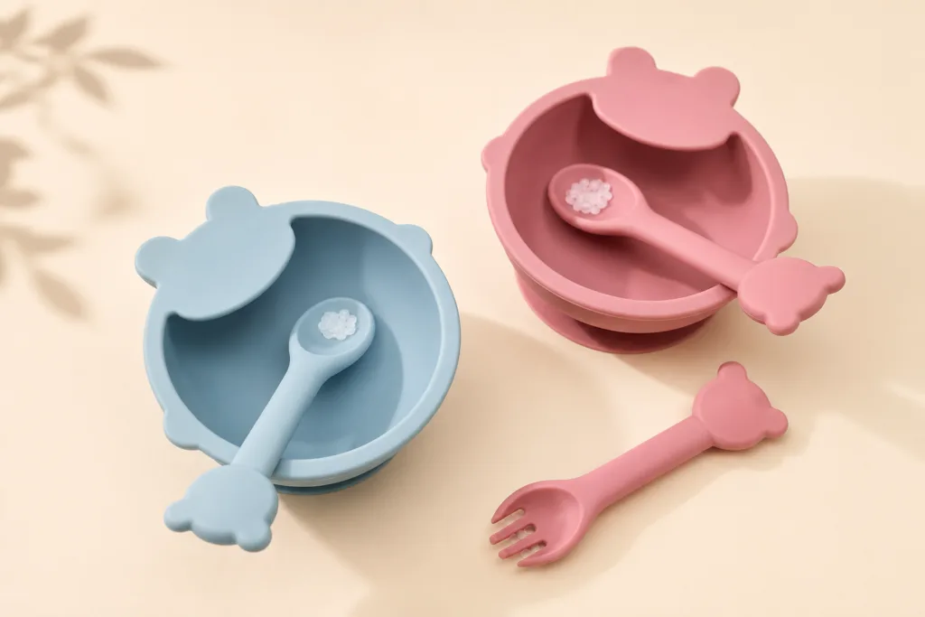 Silicone Baby Bowls with Spoon